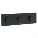 Kludi Tronic PUSHTRONIC elektronikus falsík alatti termosztát, matt fekete 3830039-00 (3830039-00) - szaniteresklimacenter