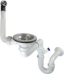 Deante Deante, szifon gránit konyhai mosogatóhoz 1 kamrás, 3, 5" hulladékdugó nélkül, króm, ZXY_9949 (ZXY_9949)