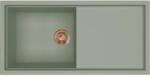 Elleci ELLECI- Mosogatótálca Sintesi 480 Keratek K82 Sage Green bronz tartozékokkal (LKS48082BRZ) - groszmann