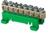 TEHNOPLAST Kalapsínes rögzítő adapter (P+F) + 8furatos bekötőkapocs - ZÖLD (THP-ADAPTER-K8-GR) (THP-ADAPTER-K8-GR)