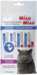 MiauMiau Recompense pentru pisici Miau Miau Creamy Snacks cu ton pui 4 buc x 15 gr