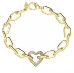 Guess Pave szív női karkötő JUBB05016JWYGS - JUBB05016JWYGS (JUBB05016JWYGS)