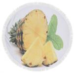  Prosop plaja rotund bumbac 100% cu franjuri, Fouta Ananas Prosop