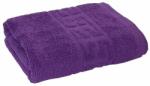 Pucioasa Prosop bumbac 100% cu bordura greceasca, 500gr/m2, 50x90cm, Mov Prosop