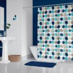  Perdea dus cu 12 inele, 180x200cm, Buline, BS-5706