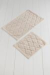  Set 2 covorase baie bumbac, Alessia Home, Dante - Beige Covor baie