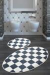 Set 2 covorase baie ovale, Chilai Home, DAMA DJT Covor baie