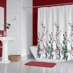 Tropik Home Perdea dus 3D cu 12 inele, dimensiunea 180x200cm PINE BS-7766