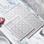 Alanur Home Collection Set 2 covorase baie bumbac, model impletit, Alanur Home, Cottonkt 010 Ecru Covor baie