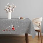 Cotton Club® Fata de masa Craciun bumbac 140x220cm cu Mos Craciun si brad, Dexy Gri Fata de masa