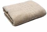 Pucioasa Prosop bumbac 100% cu bordura greceasca, 500gr/m2, 70x140cm, Bej Prosop