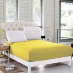 Pucioasa Husa pat tricot cu elastic saltea 100x200cm, galben
