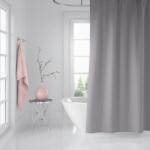  Perdea dus cu 12 inele, 180x200cm gri inchis, BS-0010