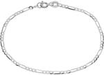  Figaro karkötő fehéraranyból lapos láncszemekből 2mm, 14K IZ31534ANR