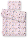 BabyLion Prémium 2 részes ágyneműszett (100x135) - Rózsaszín alapon sünik
