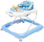 Baby Mix bébikomp kormánykerékkel szilikon kerekek kék - manopalota