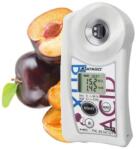 ATAGO PAL-BX|ACID11 Master Kit szilva digitális refraktométer Brix érték (0-90％), savtartalom (0, 1-4％) és arányuk mérésére, 100 mérés rögzítése, NFC adatátvitel (7111)