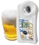 ATAGO PAL-BX|ACID101 Master Kit sör digitális refraktométer Brix érték (0-90％), sav (0, 1-20％) és arányuk mérésére, 100 mérés rögzítése, NFC adatátvitel (7501)