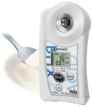 ATAGO PAL-BX|ACID96 Master Kit joghurt digitális refraktométer Brix érték (0-90％), tejsav (0, 1-3％) és arányuk mérésére, 100 mérés rögzítése, NFC adatátvitel (7196)