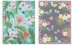 Herlitz Spirál butikkönyv A5 100 lapos kockás Ladylike