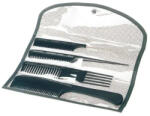 Olivia Garden Carbon + Ion ST Set de piepteni tehnici cu husă 4 buc (OGCSTP1)