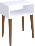 PAKOWORLD Noptiera Hank, Alb - Nuc, 45x30x60 cm (197-000125)
