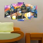 Charm Tablou MDF ( 5 buc ) Van Gogh Amsterdam, Multicolor, 60x110 cm (223CHR1982)