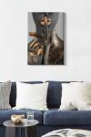 Bract Tablou Canvas African Lady 5, Multicolor, 70x50 cm (529TCR1183)