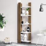 Minima Biblioteca Reeta, Nuc - Alb, 45x26x160 cm (598MNM1510) Biblioteca