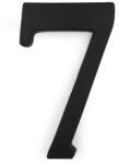  Műanyag házszám 19 cm, matt fekete "7" (3970187)