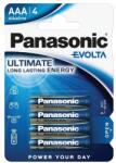 Panasonic evolta tartós elem (AAA, lr03ege, 1.5v, alkáli) 4db / csomag (LR03EGE-4BP)