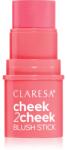 Claresa Cheek 2 Cheek krémes arcpirosító stift árnyalat 02 Neon Coral 6 g