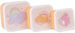 Saro Baby Snack Boxes uzsonnás doboz Mustard 3 db