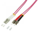 LogiLink Fiber duplex patch kábel OM4 50/125 LC-ST 2m lila (FP4LT02) (FP4LT02)