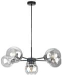Keter Lighting Lustră pe cablu KALIOPE 6xE27/60W/230V negru/transparent (KE0161)