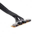 Akyga 2xUSB 2.0 előlapi 78mm csatlakozó (AK-CA-85) (AK-CA-85)