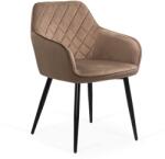  Scaun dining maro din catifea elegant si confortabil cu picioare stabile BUC 258