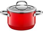 Silit Passion Red Cratita mica 16cm, oala mica cu capac din sticla, oala de carne inductie 2l, ceramica functionala Silargan, rosie (2102297055)