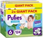 pufies Scutece Pufies Fashion & Nature - Mărimea 6, 124 buc, 13+ kg, Giant Pack x 2 (3800024036439)