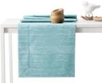 AmeliaHome Asztalterítő Vesta kék dombornyomott modern 40x300 AmeliaHome