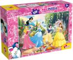 Lisciani Puzzle cu două fețe Lisciani pentru colorat 108 piese- Prințese pentru totdeauna (74174) Puzzle