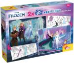 Lisciani Puzzle cu două fețe Lisciani pentru colorat 2 х 60 piese- The Frozen Kingdom (97906) Puzzle