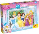Lisciani Puzzle cu două fețe Lisciani pentru colorarea a 108 piese - Prințese (47963) Puzzle