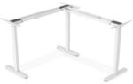 ASSMANN DA-90453 Elektromosan állítható magasságú L - alakú fehér asztalkeret (DA-90453)