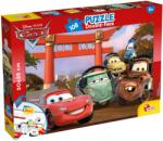Lisciani Puzzle cu două fețe Lisciani pentru colorarea a 108 piese - Mașini (47987) Puzzle