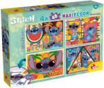 Lisciani Puzzle cu două fețe Lisciani pentru colorat 4 х 48 piese-Lilo și Stitch (109746) Puzzle