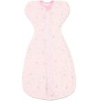 Kidizi Sistem de infasat bebe Kidizi Swaddel Confort Elefun Pink 0-4 luni - anti reflex Moro, 100% bumbac, fermoar dublu, 0.5 TOG (5949551907763)