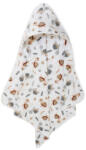 BOMIMI Prosop cu gluga FLANEL 80x80, carapace testoasa (BO2303WHT030)