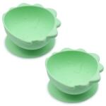 Vlnka Cana din silicon cu ventuza 300 ml, 2 buc - Dinozaur (17700) Set pentru masa bebelusi