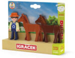 EFKO Efko IGRACEK Trio Farma - Fermier și doi cai (26416) Figurina